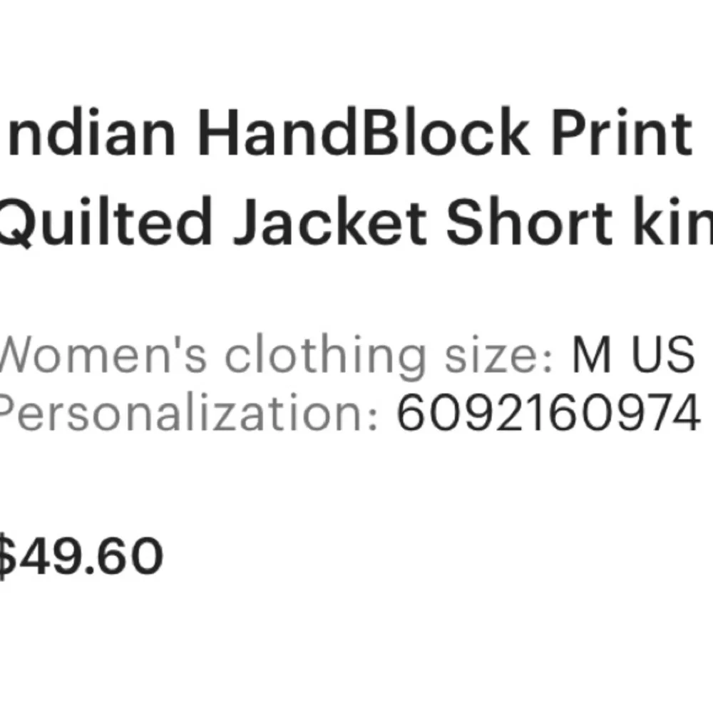 Floral Block Print Pink Quilted Jacket - Reversible - Picture 4 of 4